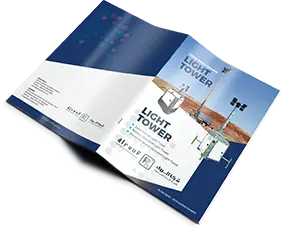 Catalog cover: Light Tower featuring versatile portable lighting solutions for various applications